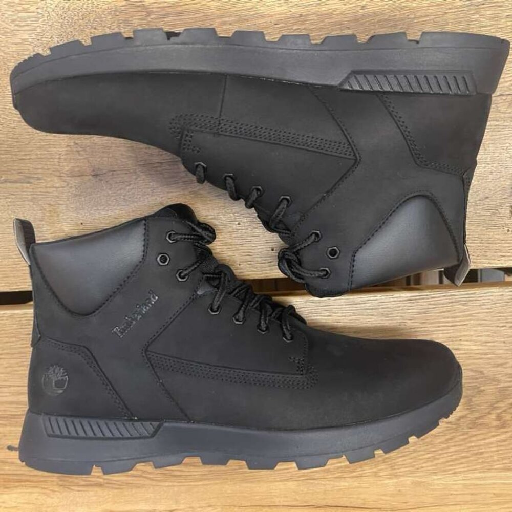 TIMBERLAND MEN'S KILLINGTON TREKKER MID LACE SNEAKER JET BLACK A2HEN-015